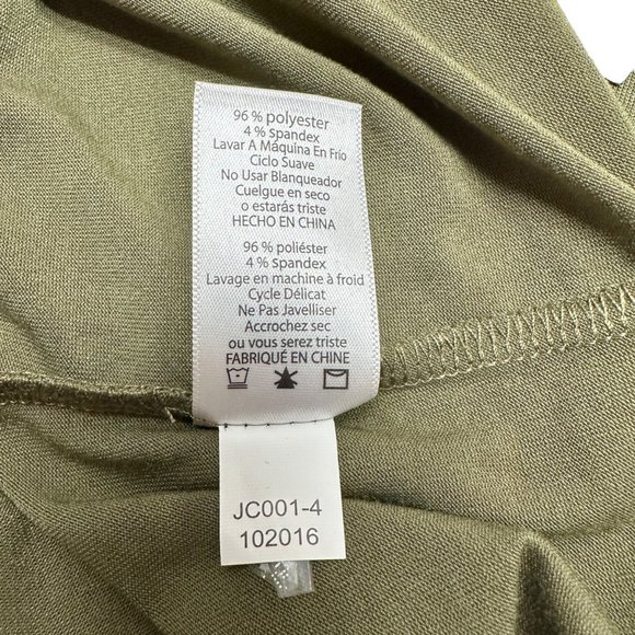 LuLaRoe Retired Julia Dress XXS Olive Green Beige Raglan SS Form Fit NWT - Picture 7 of 9